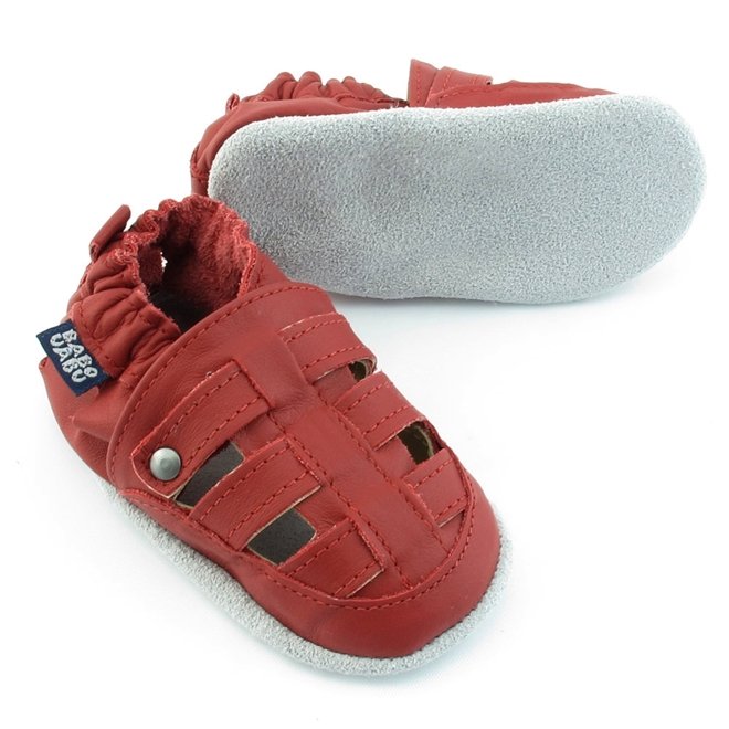 Sapatinho Babo Uabu Franciscana Bebê Vermelho Vermelho 3