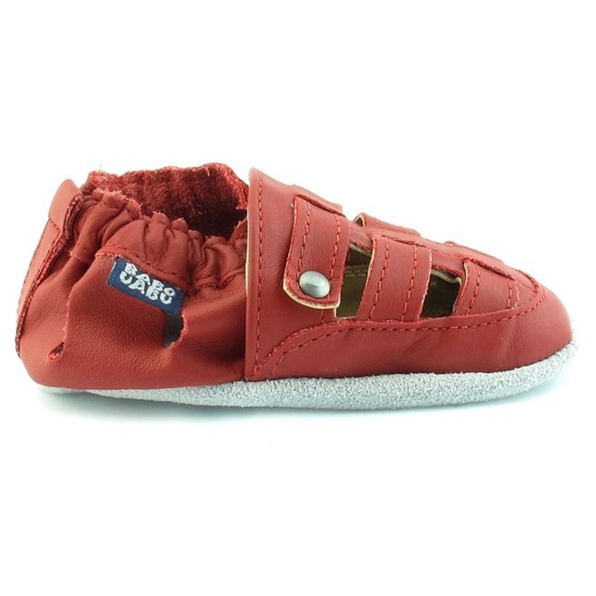 Sapatinho Babo Uabu Franciscana Bebê Vermelho Vermelho 2