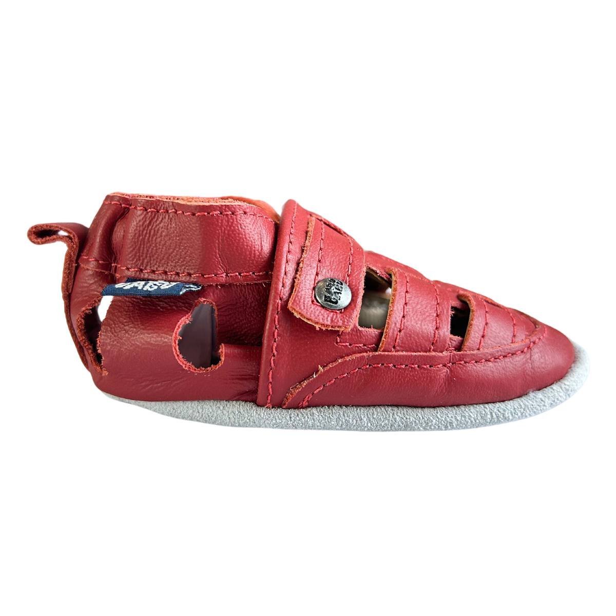 Sapatinho Babo Uabu Franciscana Bebê Vermelho Vermelho 6