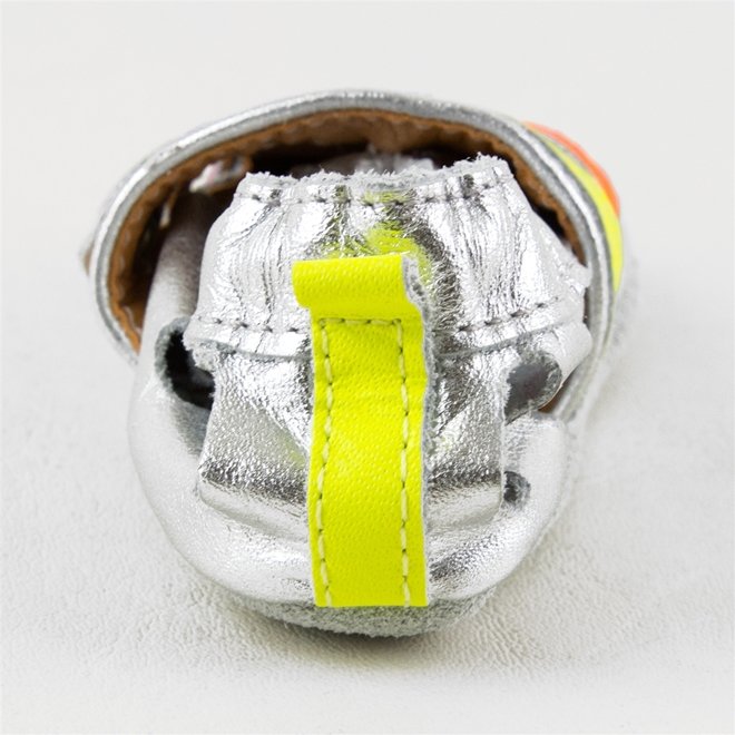 Sapatinho Babo Uabu Franciscana Bebê Prata Prata 3