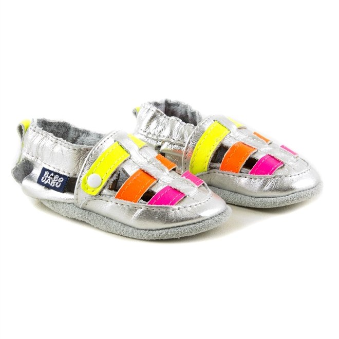 Sapatinho Babo Uabu Franciscana Bebê Prata Prata 4
