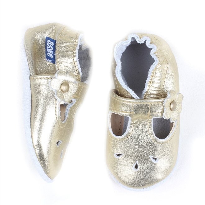 Sapatilha Bebê Boneca Dourada Babo Uabu Dourado 3