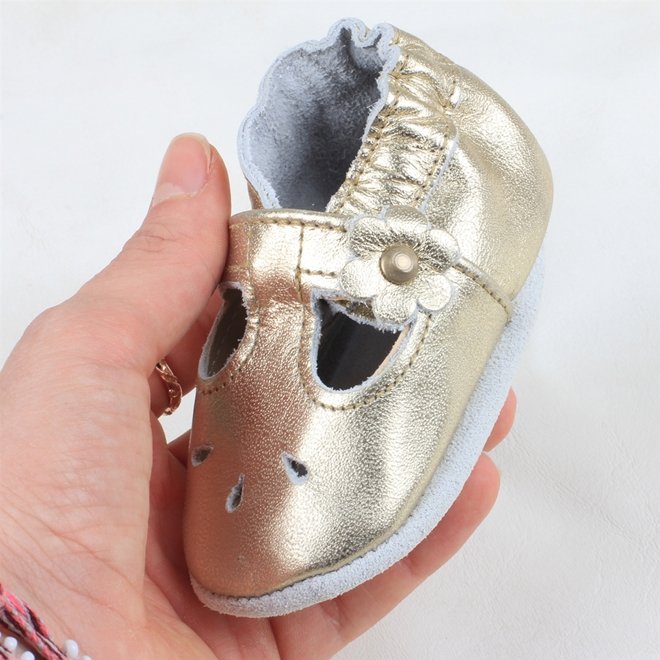 Sapatilha Bebê Boneca Dourada Babo Uabu