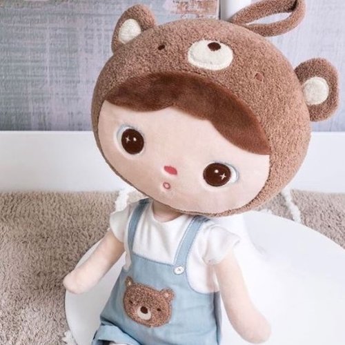 Boneco Metoo Jimbao Boy Bear 50cm Metoo Doll Azul 2