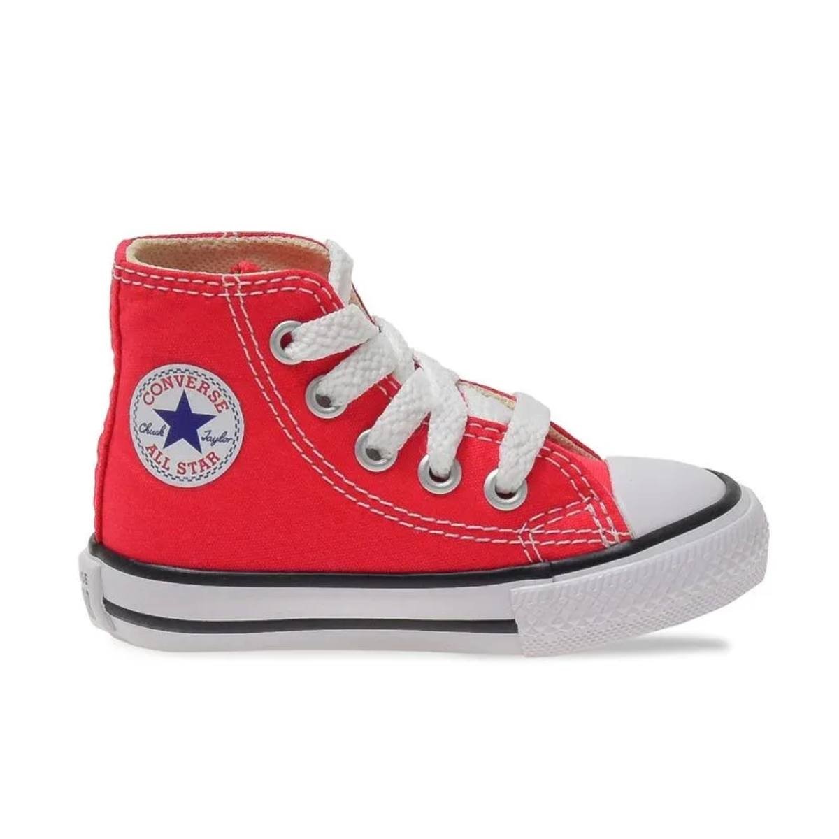 Tênis All Star Infantil Cano Alto Vermelho Converse (18-25) Vermelho 1