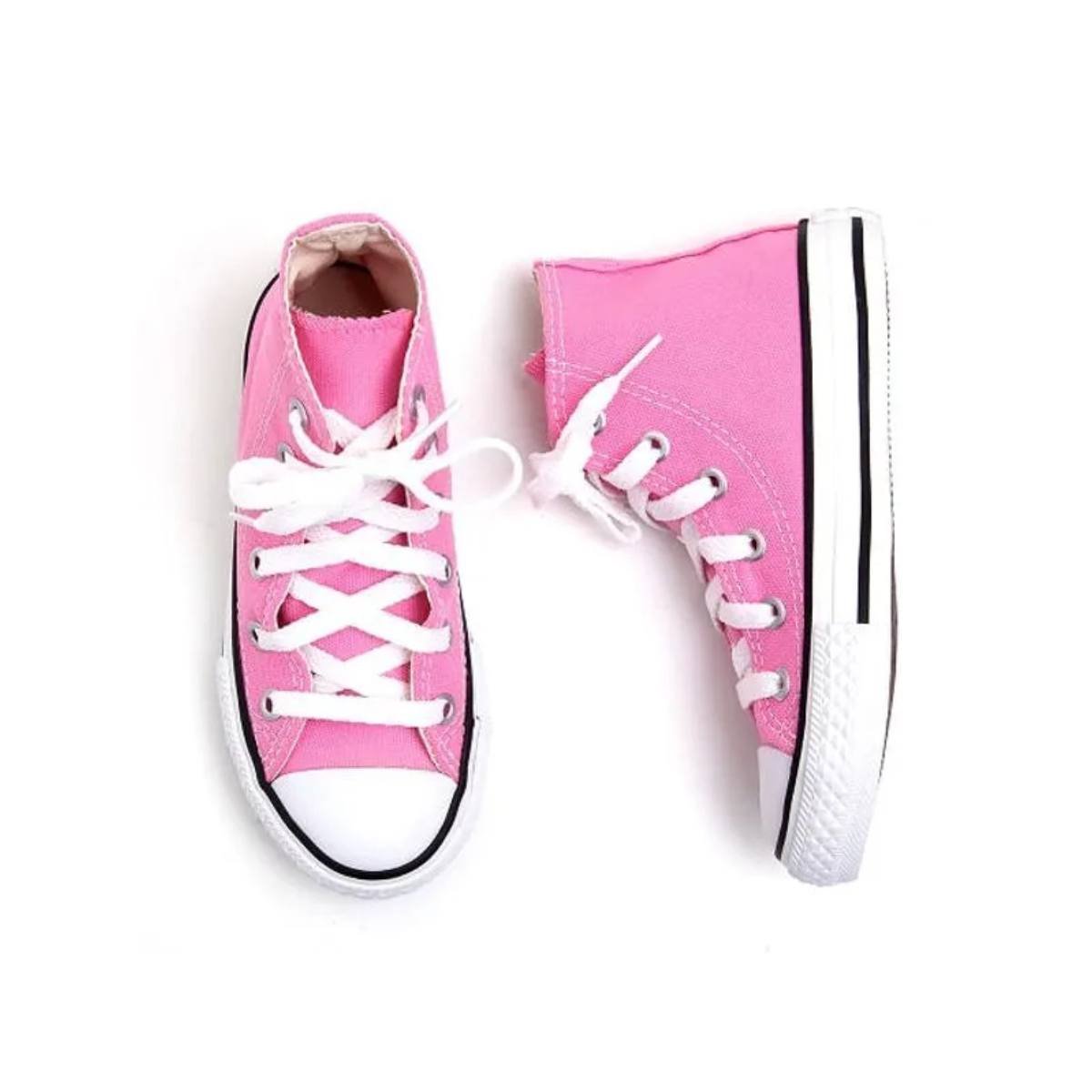 Tênis All Star Infantil Cano Alto Rosa Converse (26-33) Rosa 4