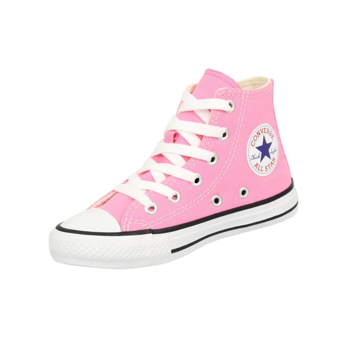 Tênis All Star Infantil Cano Alto Rosa Converse (26-33) Rosa 5