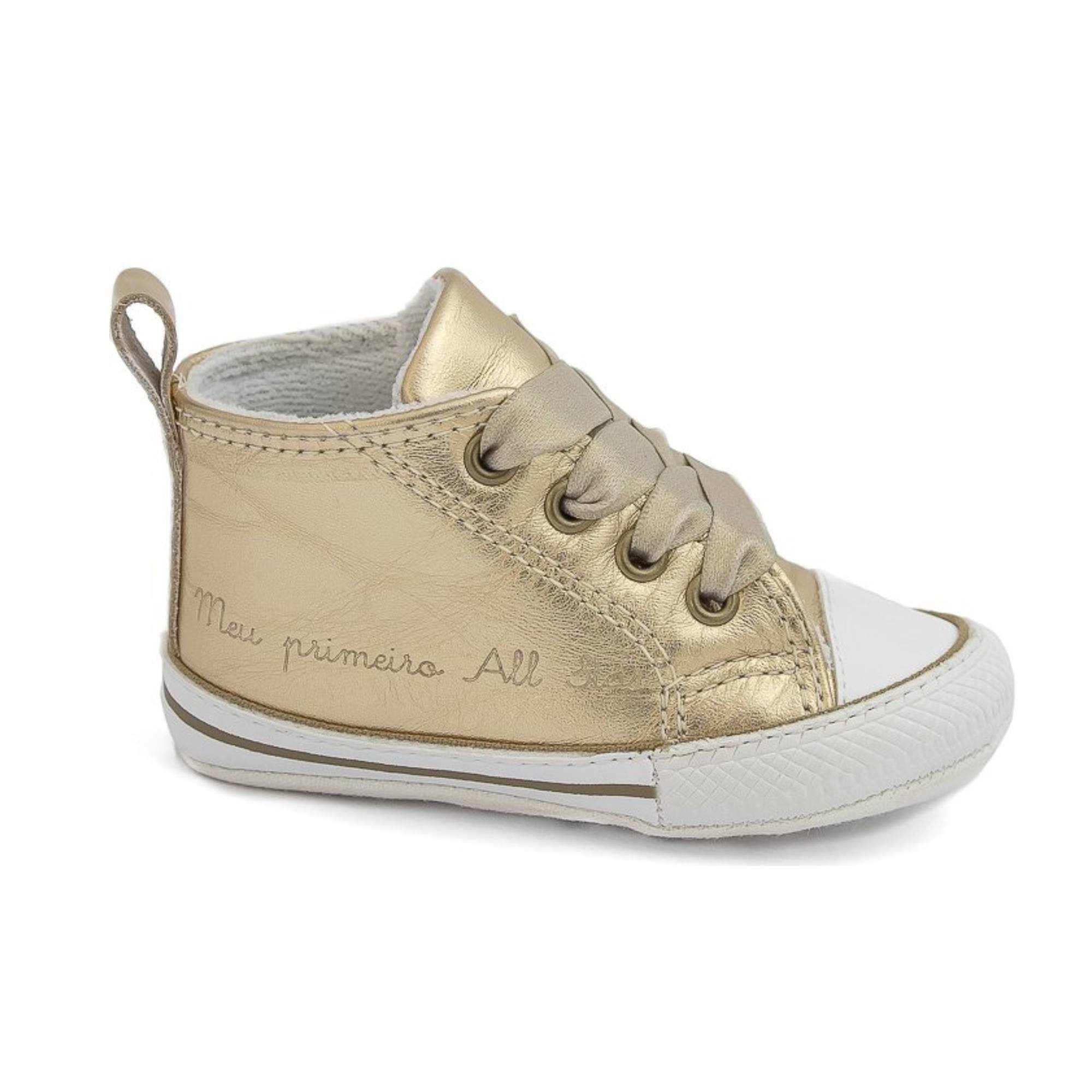 Tênis Meu Primeiro All Star Dourado Converse Dourado 1
