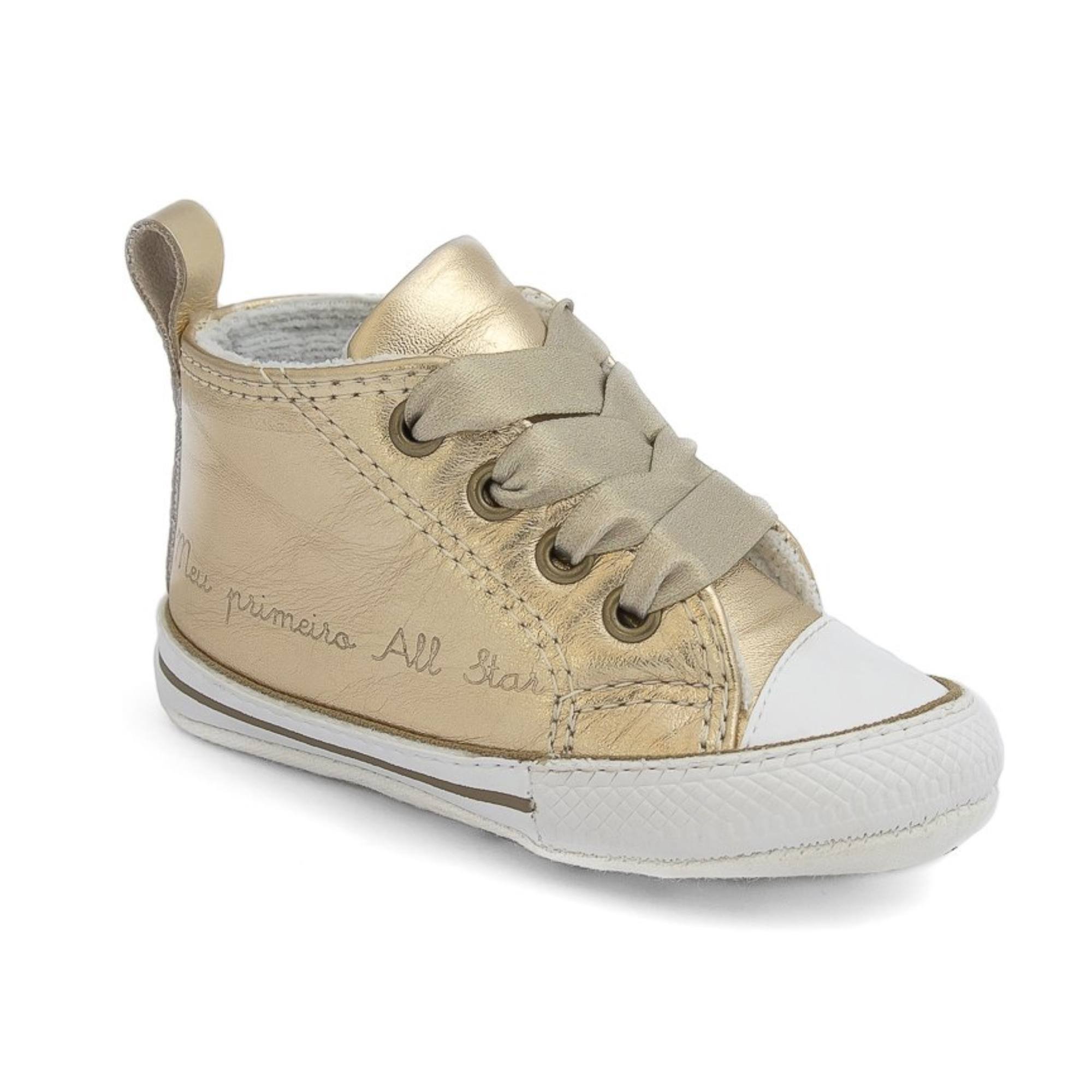 Tênis Meu Primeiro All Star Dourado Converse Dourado 5
