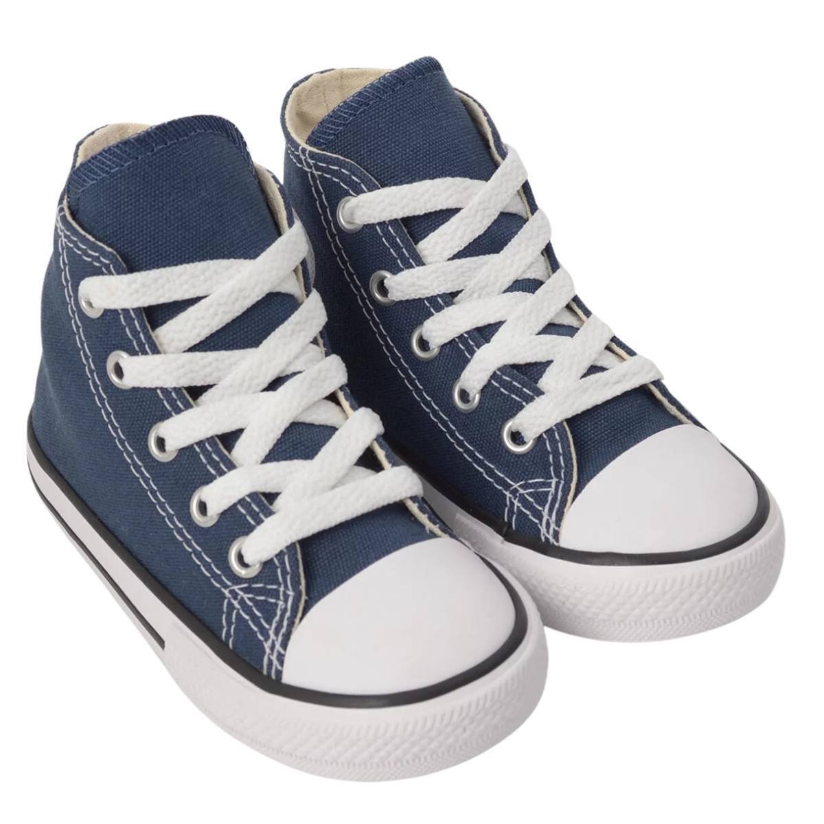 Tênis All Star Infantil Cano Alto Azul Marinho Converse (18-25) Azul