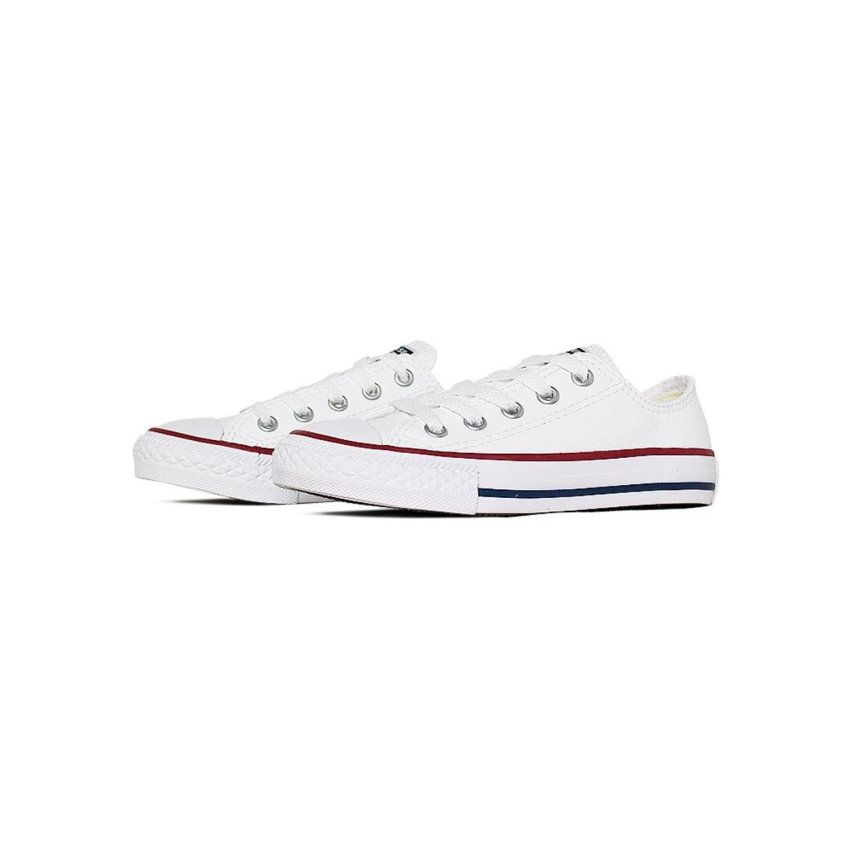 Tênis All Star Infantil Branco Couro Converse (26-33) Branco 2