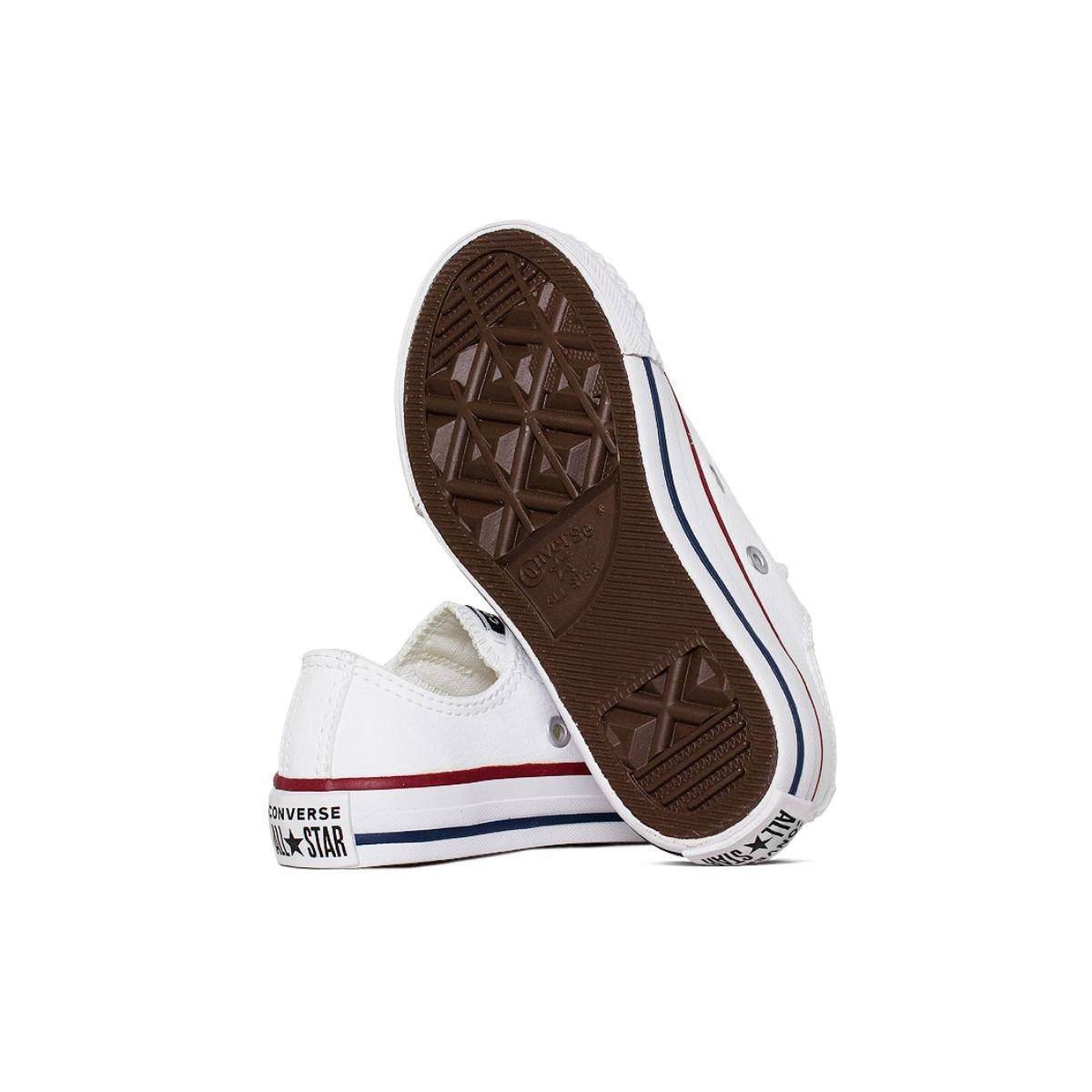 Tênis All Star Infantil Branco Couro Converse (26-33) Branco
