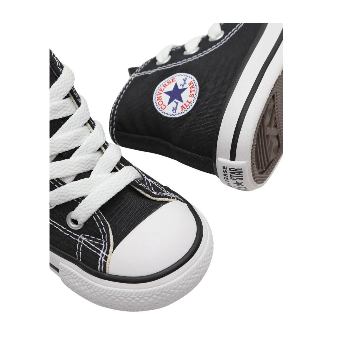Tênis All Star Infantil Cano Alto Preto listra Preta Converse (18-25) Preto 3