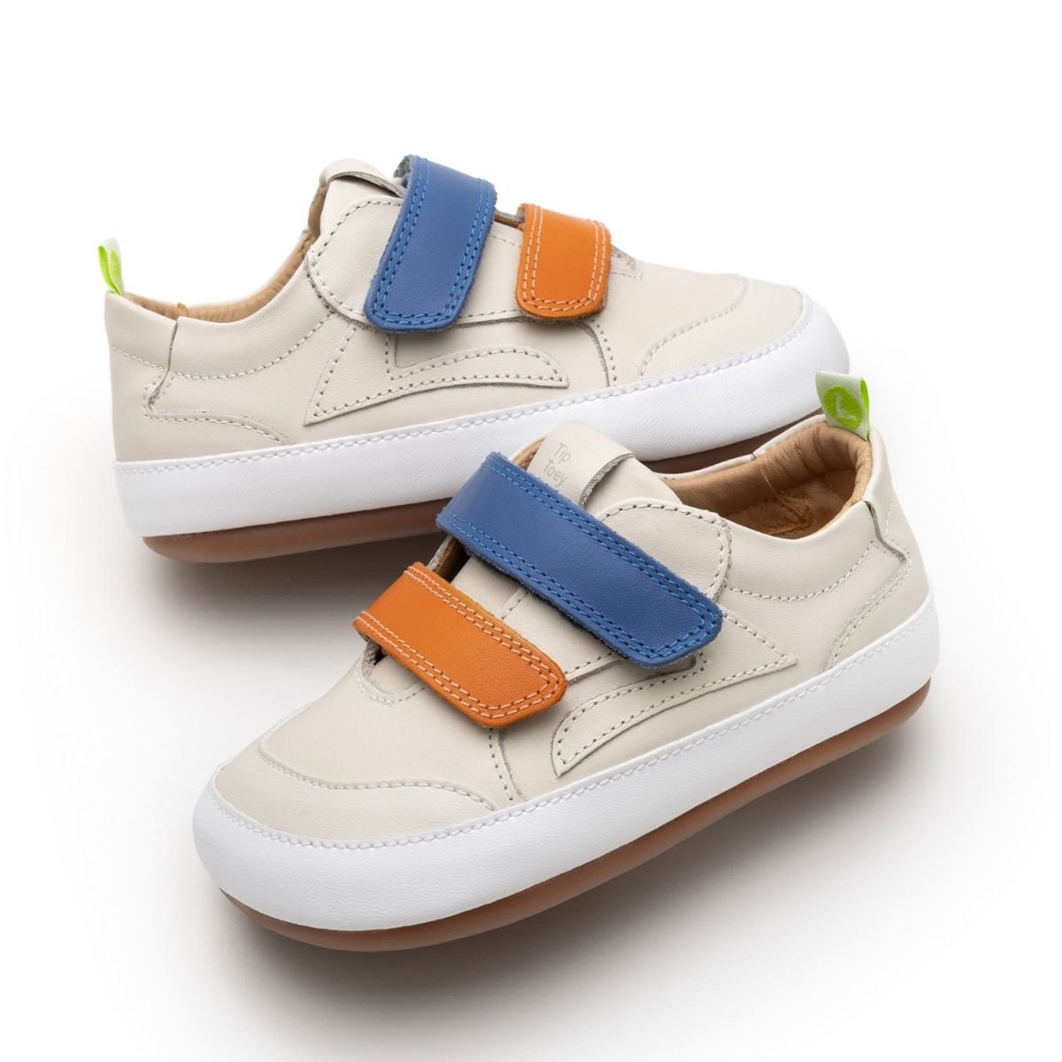 Tênis Menino Tip Toey Joey Landy Azul e Laranja Bege 3