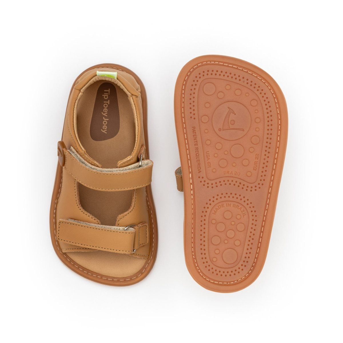 Sandália bebê menino Papete Tip Toey Joey Explore Marrom Marrom 6