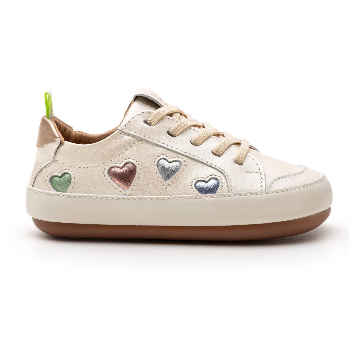Tênis Infantil Menina Tip Toey Joey Love 4 All branco brilhante