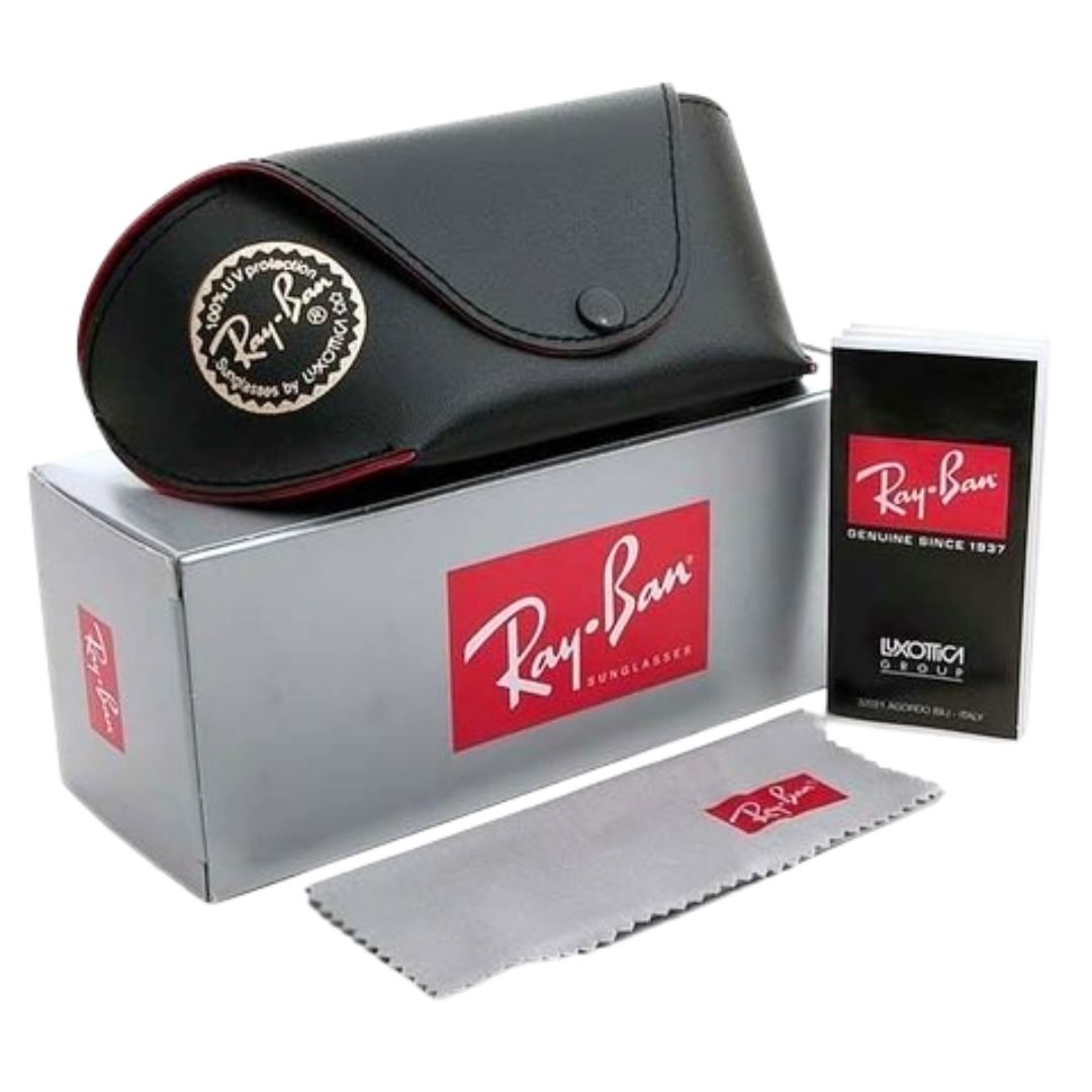 Óculos de Sol Ray Ban ref 4165L acetato fechado retangular Preto 2