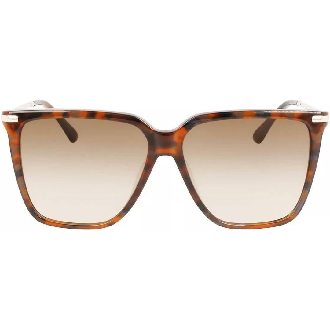 Óculos de Sol Calvin Klein ref 22531S acetato fechado com metal quadrado