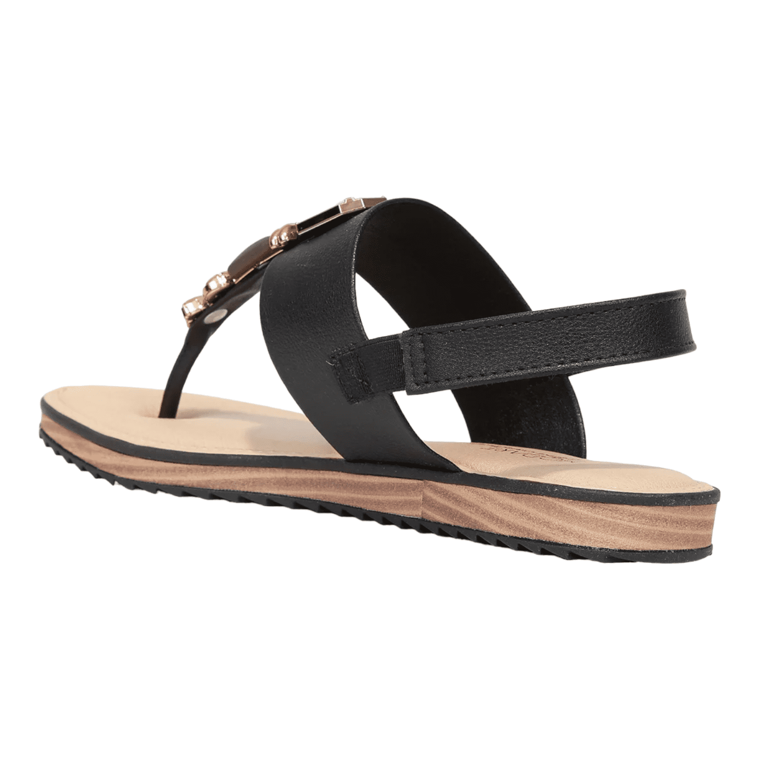 Sandália Rasteira Feminina Modare 7141.120 Ultraconforto Preto 2