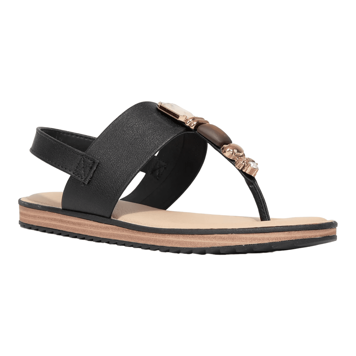 Sandália Rasteira Feminina Modare 7141.120 Ultraconforto Preto 3