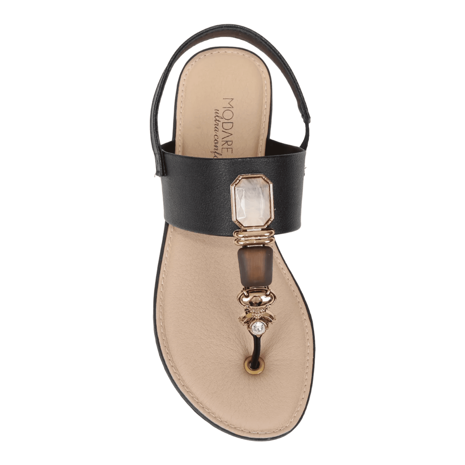 Sandália Rasteira Feminina Modare 7141.120 Ultraconforto Preto 4