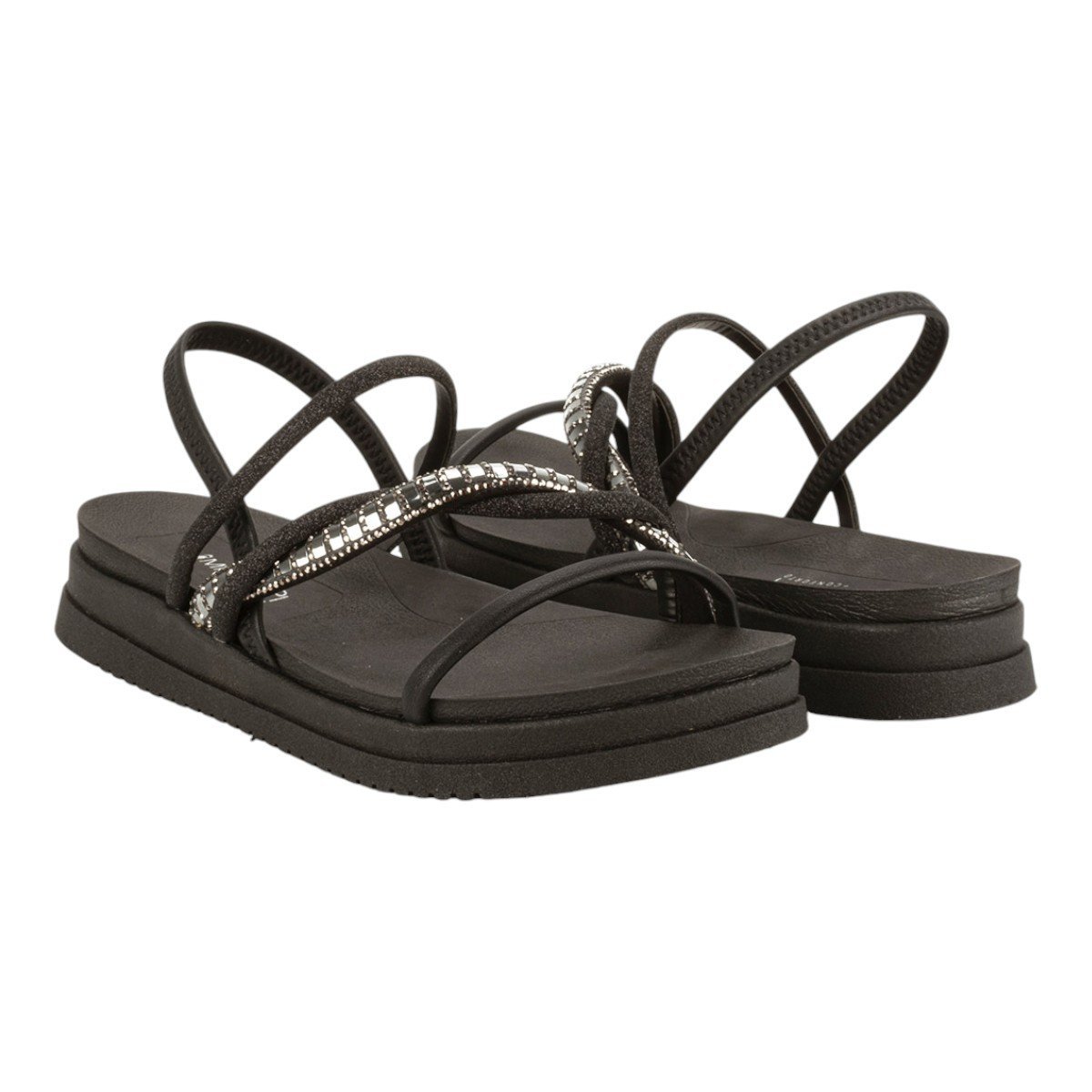 Sandália Flatform Feminina Mississipi MB302 Preto 5