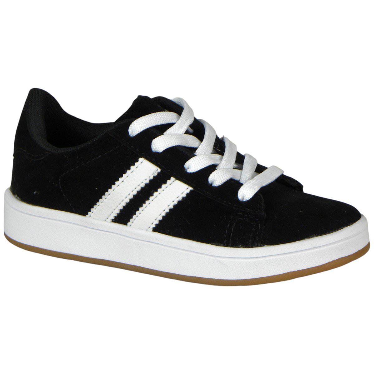 Tênis Street Casual Infantil Juvenil Moda Urbana Skatista Preto/Branco 2