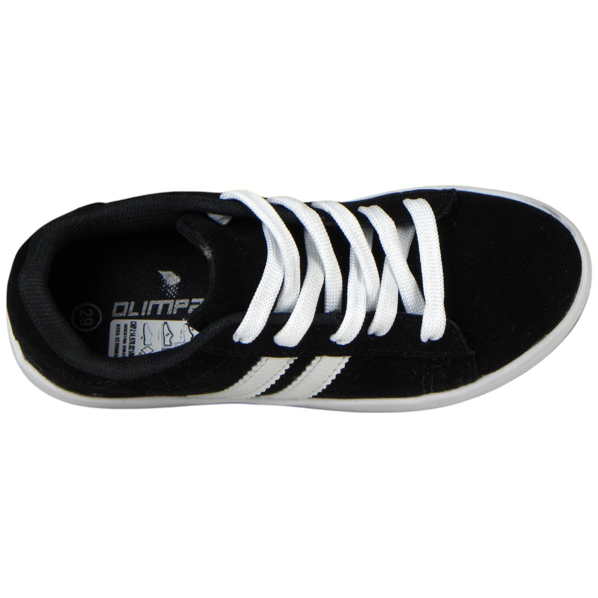 Tênis Street Casual Infantil Juvenil Moda Urbana Skatista Preto/Branco 4