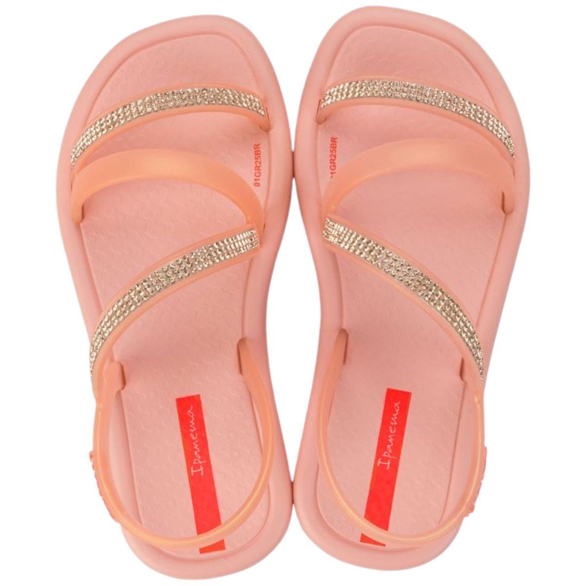 Sandália Infantil Menina Ipanema Celebra Plus Com Strass Rosa 3