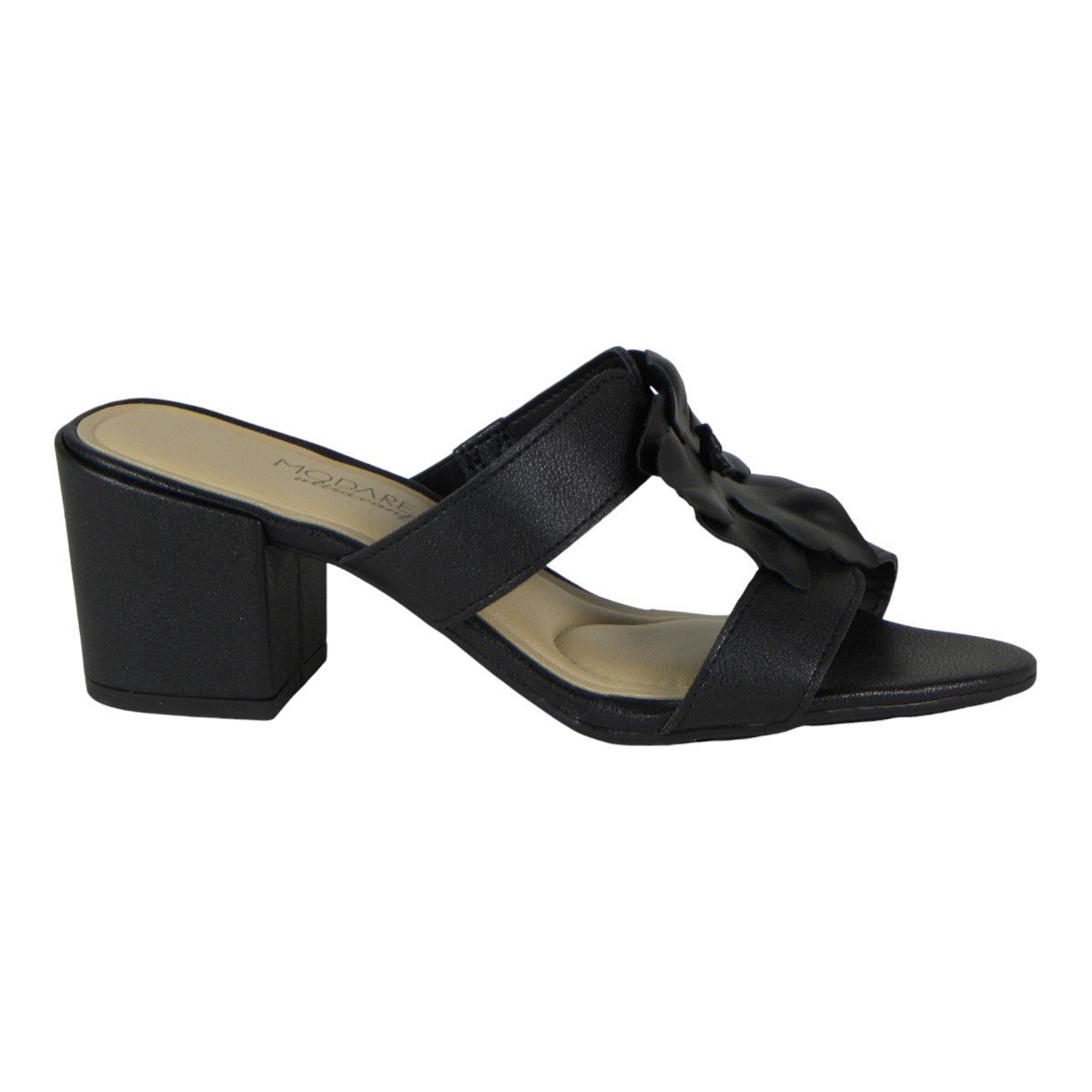 Tamanco Casual Feminino Modare Ultra Conforto Salto Grosso Preto 1