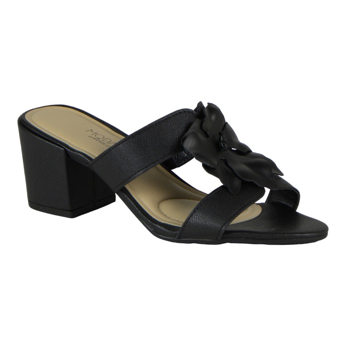 Tamanco Casual Feminino Modare Ultra Conforto Salto Grosso Preto 2