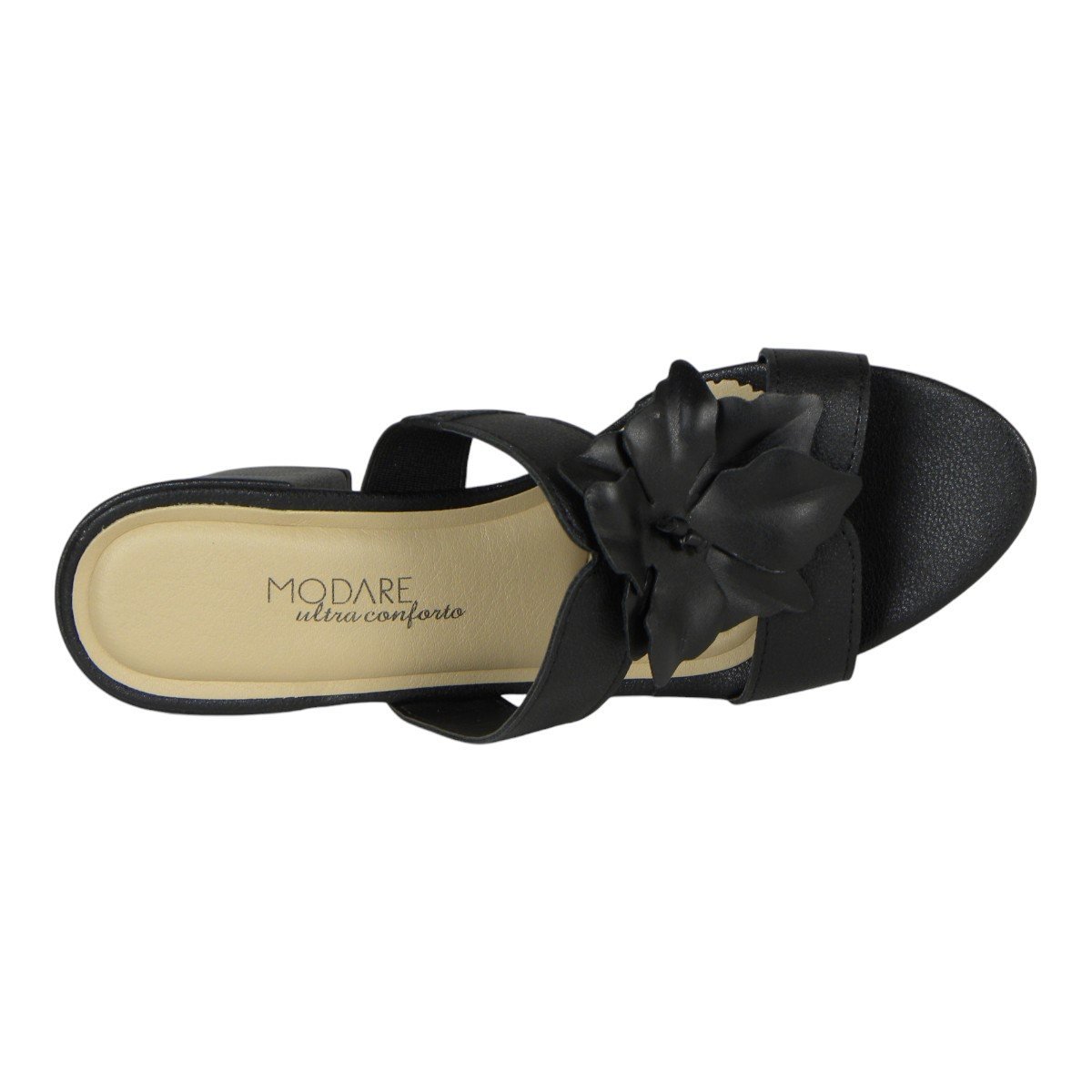 Tamanco Casual Feminino Modare Ultra Conforto Salto Grosso Preto 4