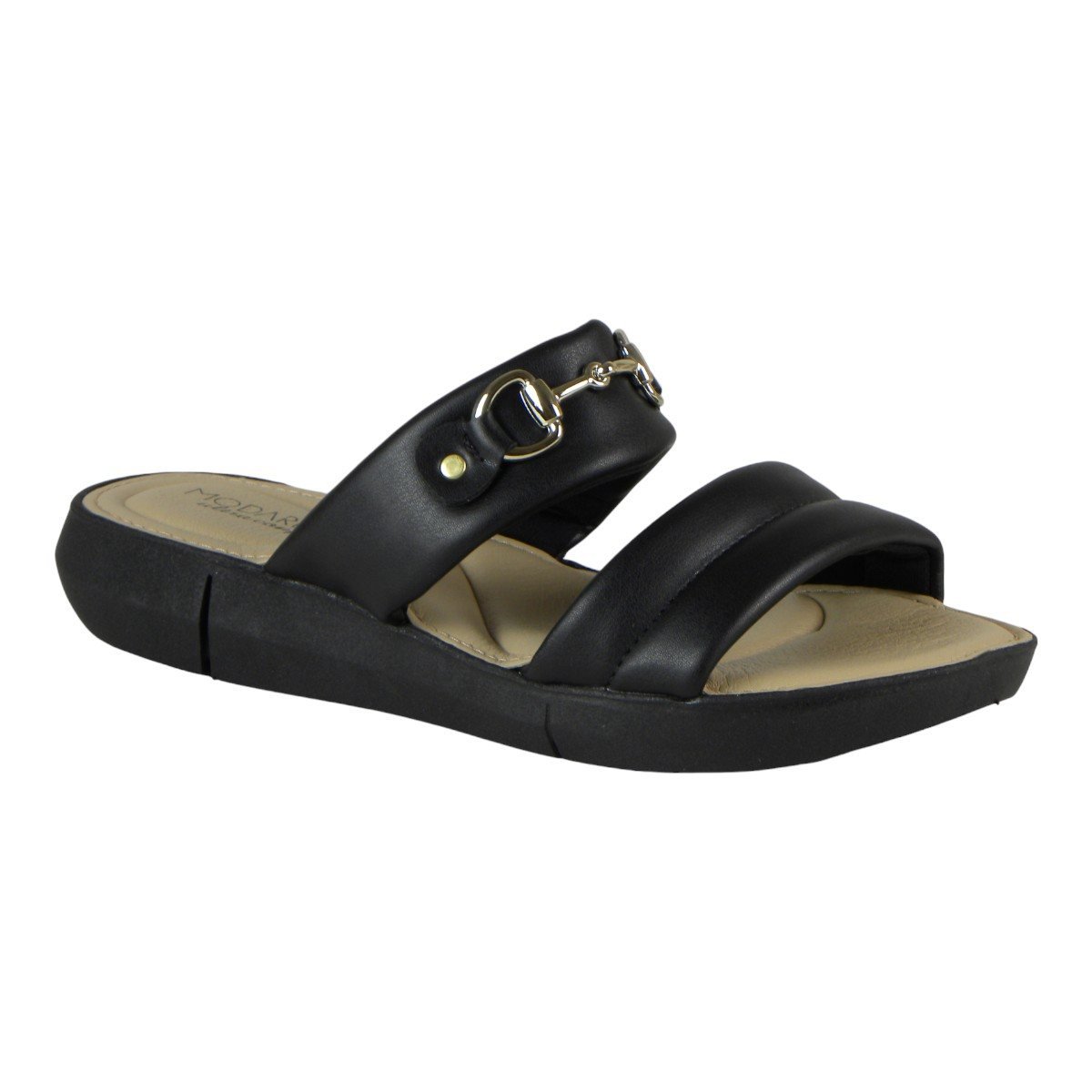 Sandália Tamanco Slide Feminino Modare Ultra Conforto Preto 2