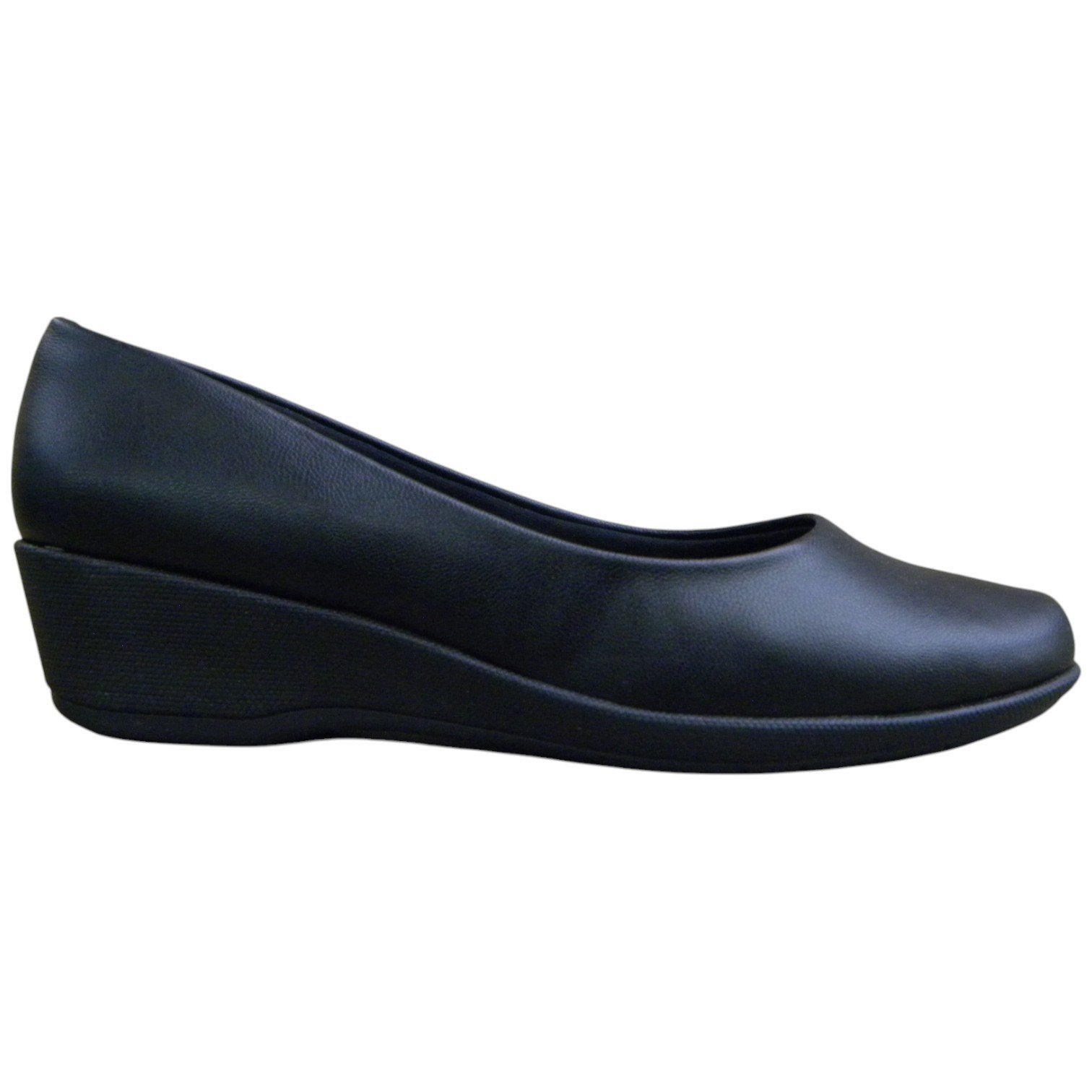 Sapato Feminino Piccadilly Salto Baixo Anabela 143133 Preto 1