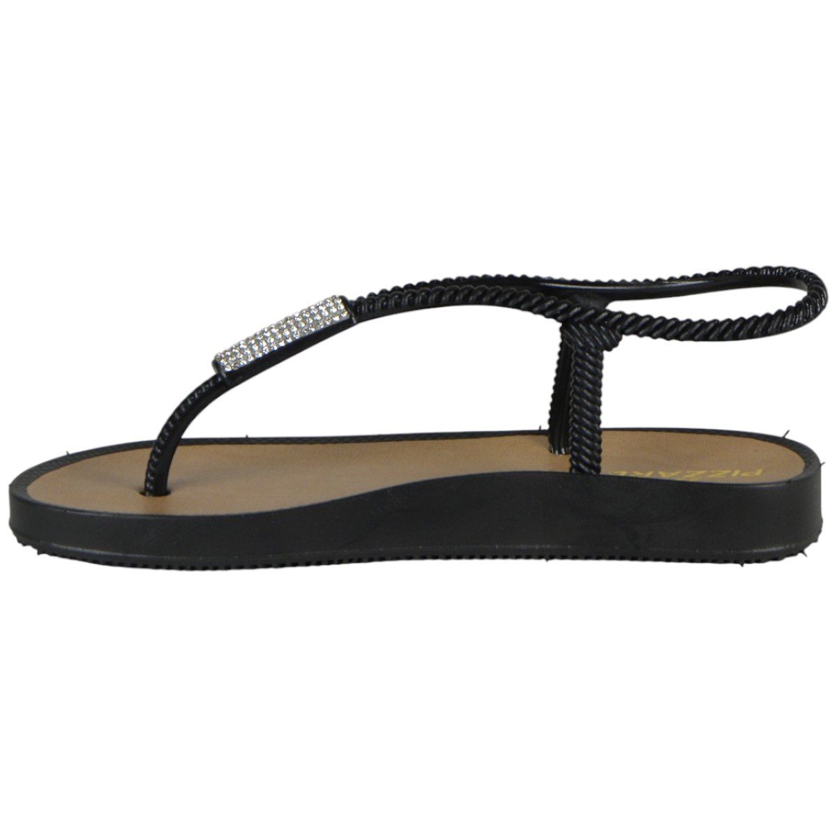 Sandália Rasteirinha Feminina com Strass 3