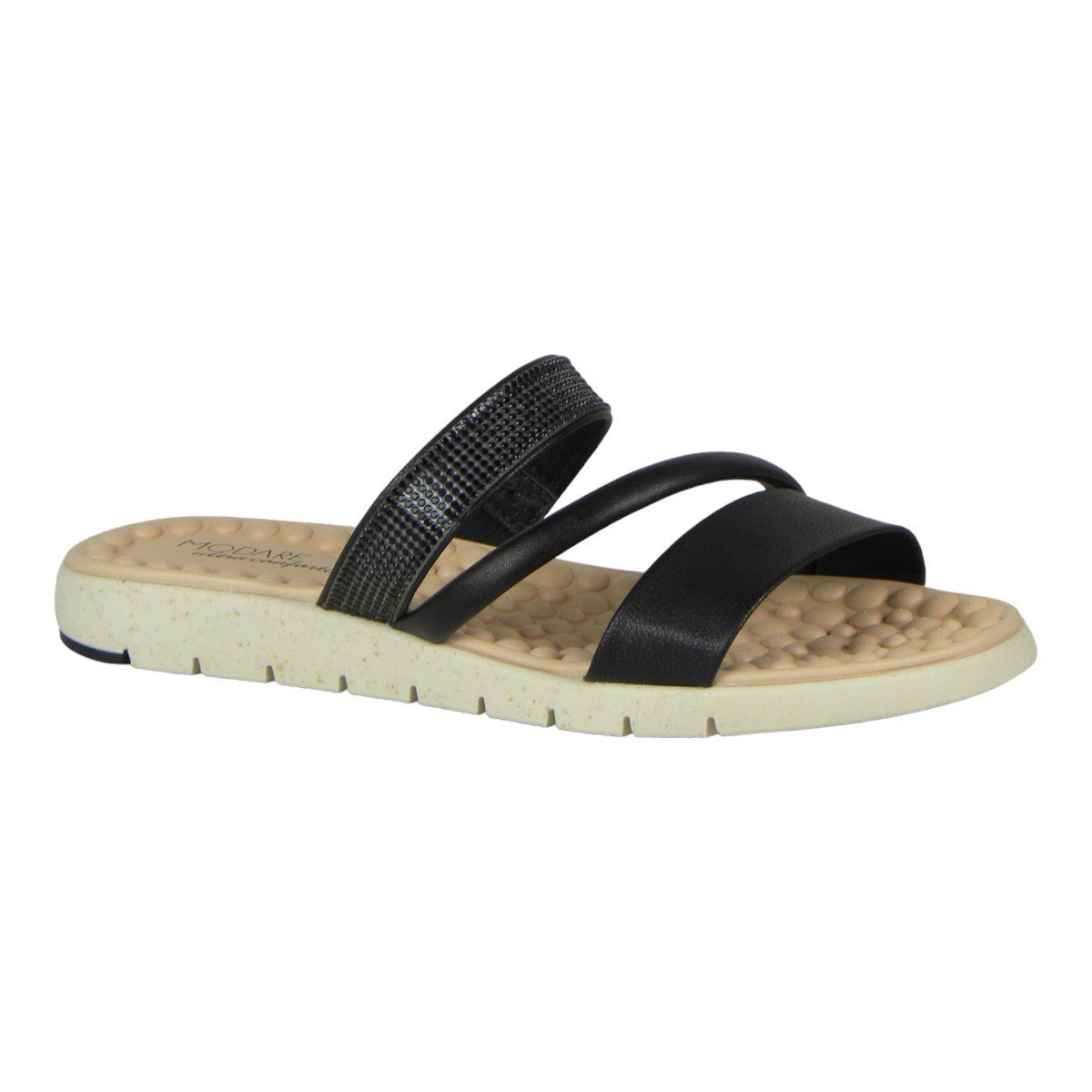 Sandália Slide Feminina Modare Super Conforto Preto 2