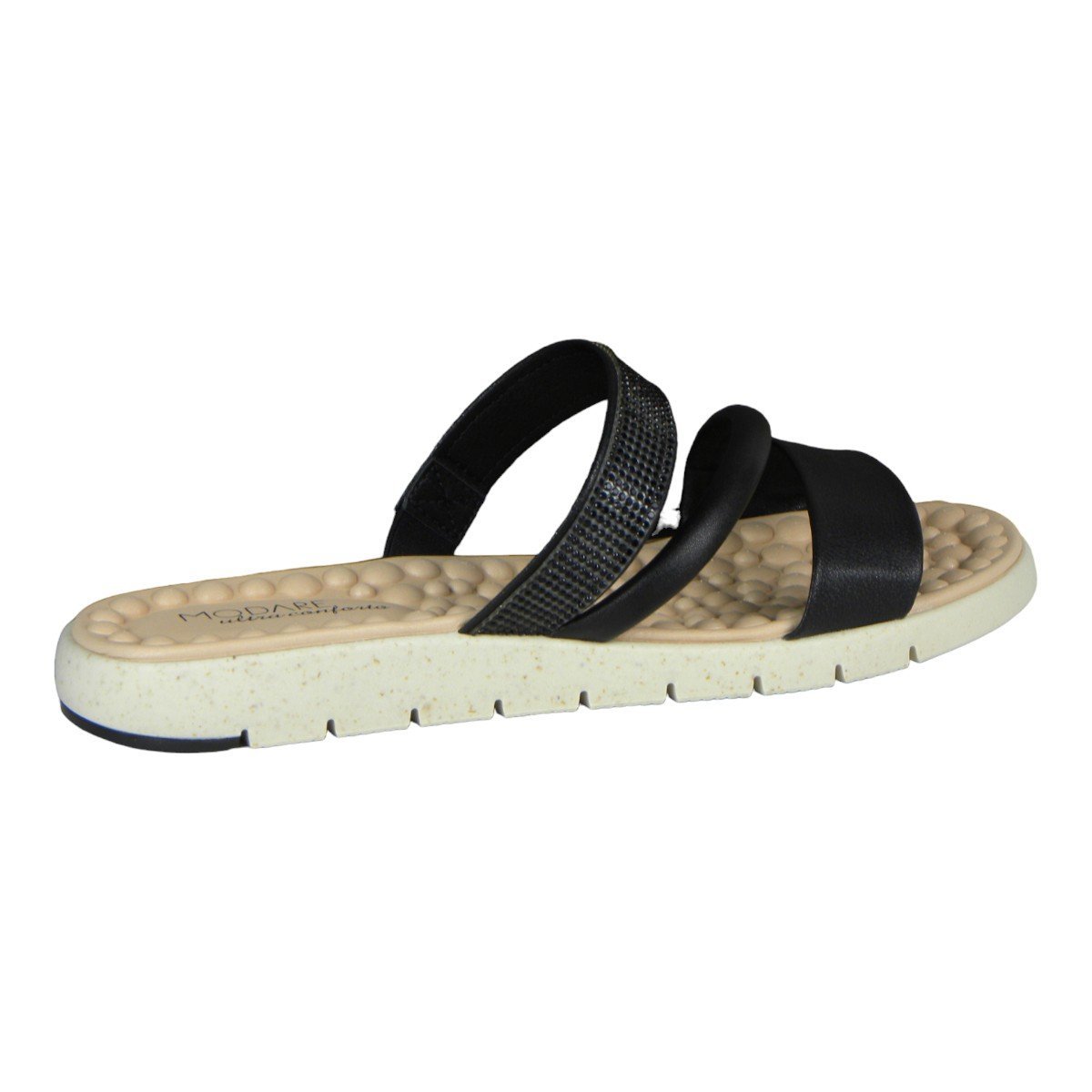 Sandália Slide Feminina Modare Super Conforto Preto 4
