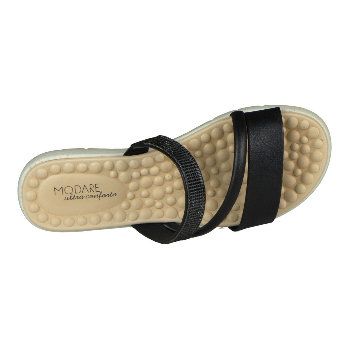 Sandália Slide Feminina Modare Super Conforto Preto 5