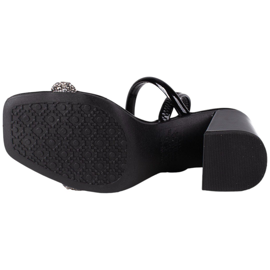 Sandália Feminina Salto Alto Dakota Tira Cristal Preto 5