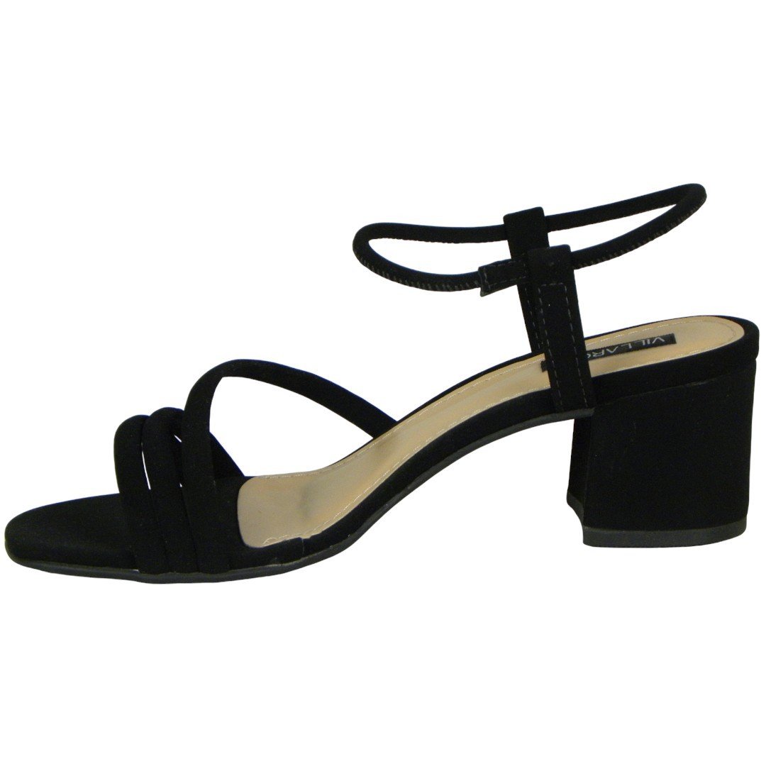 Sandália Feminina Salto Médio Villa Rosa Preto 3