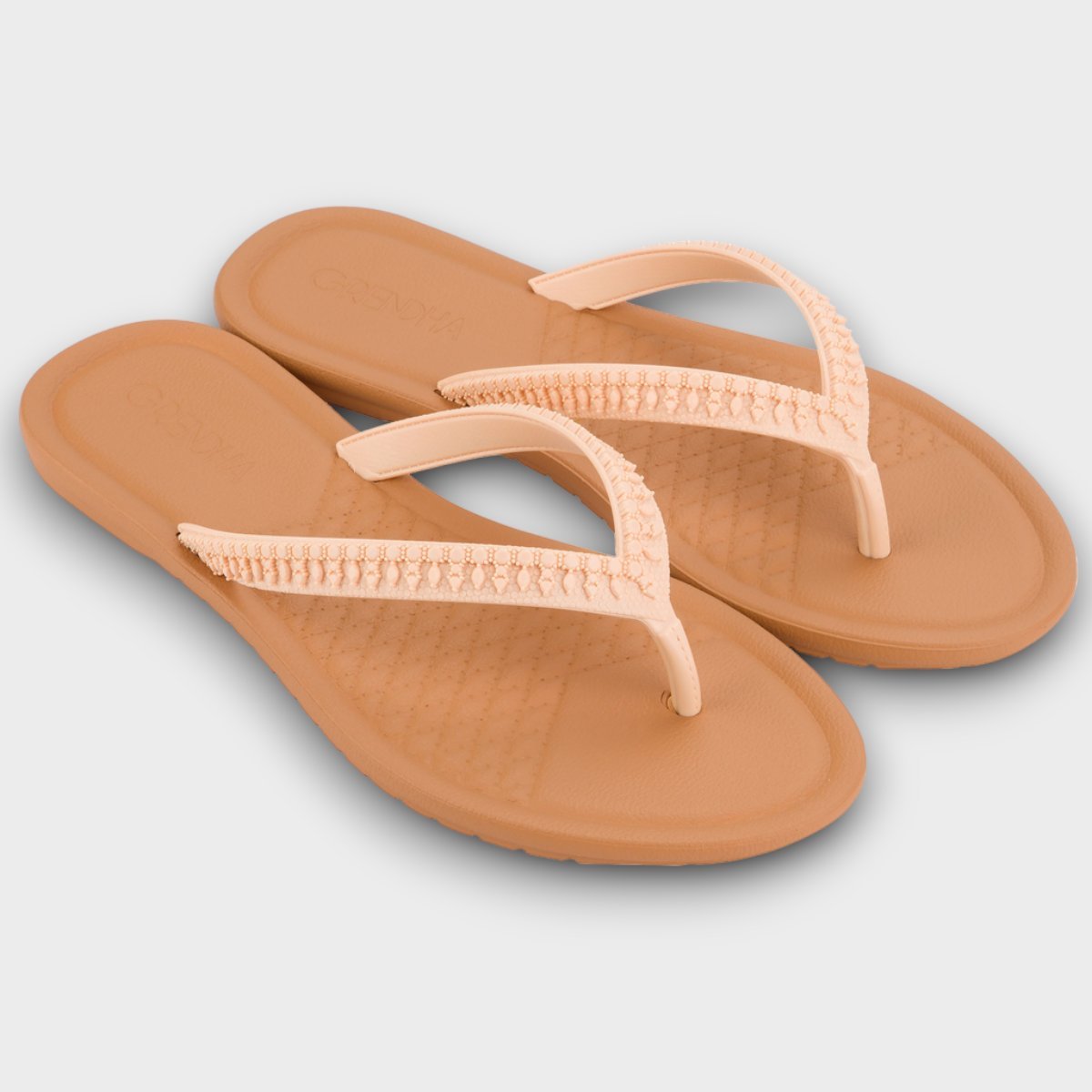 Chinelo Feminino Grendha Todo Dia Terroso Claro/Escuro 2