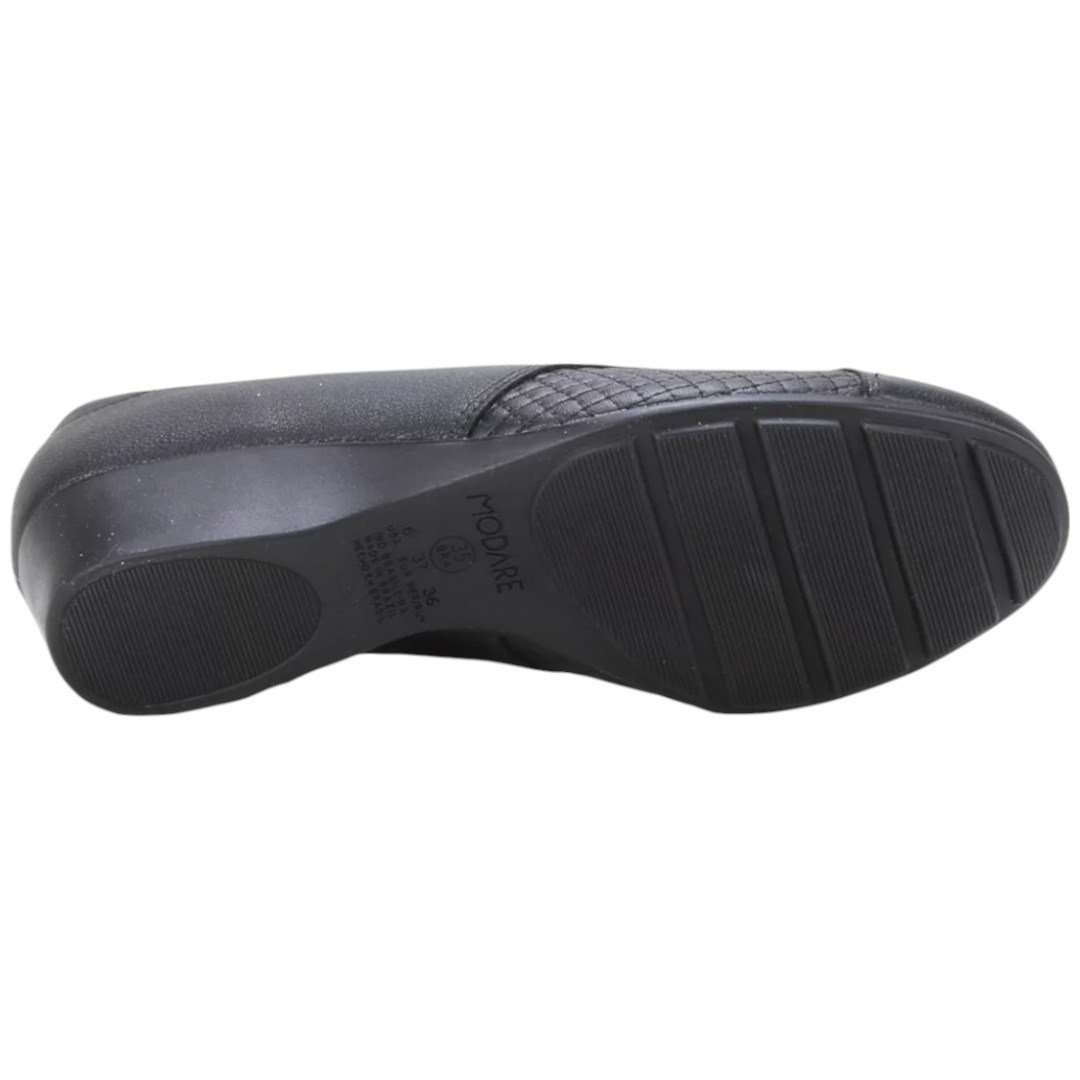 Sapato Feminino Modare Salto Baixo Bico Redondo Preto 3