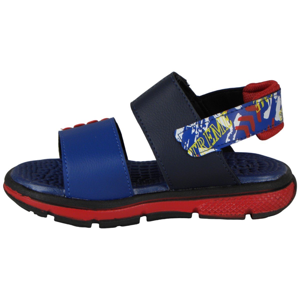 Papete Sandália Infantil Menino Aranha Mega Confortável Leve Azul 3