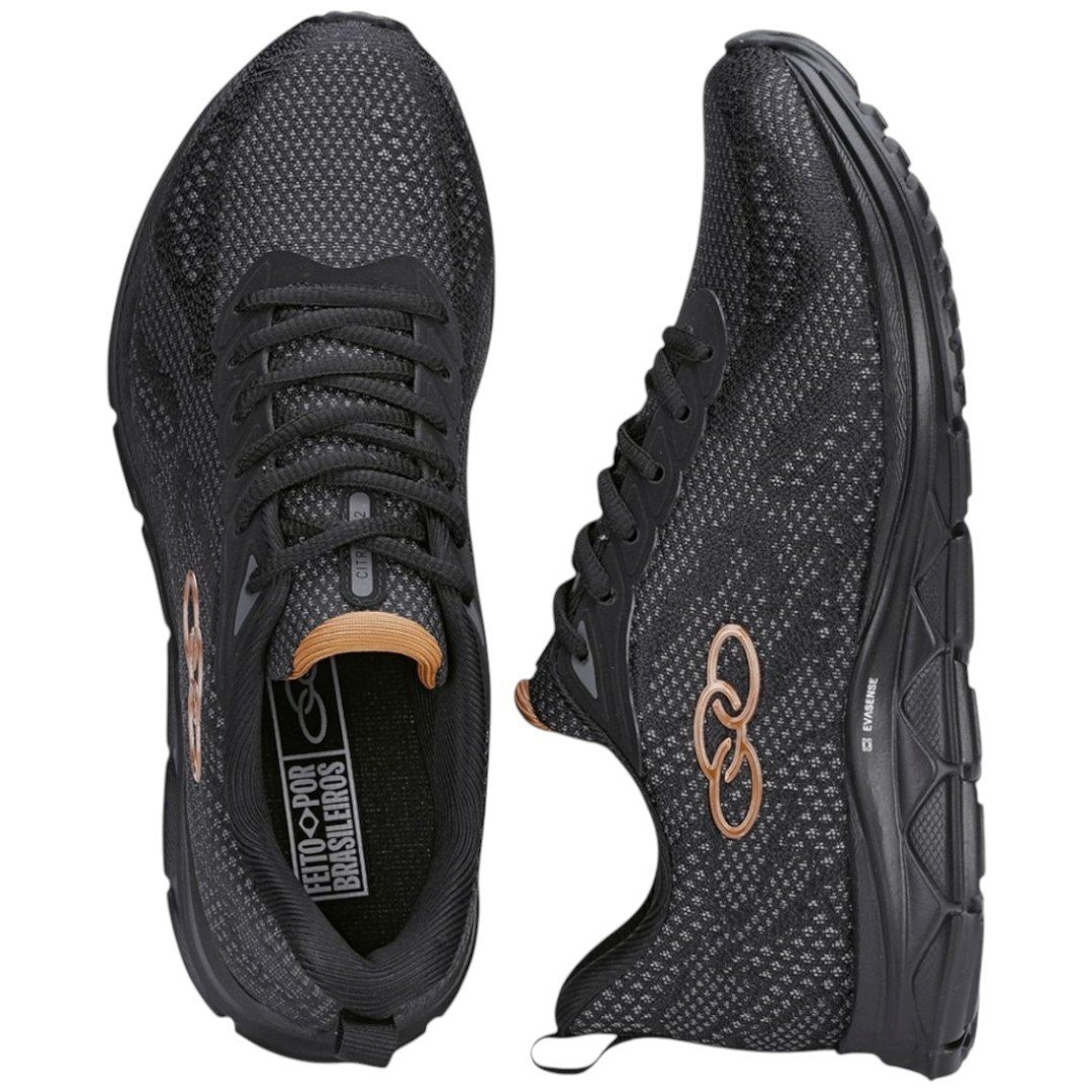 Tênis Casual Feminino Olympikus Citrus 2 Preto/Bronze 2