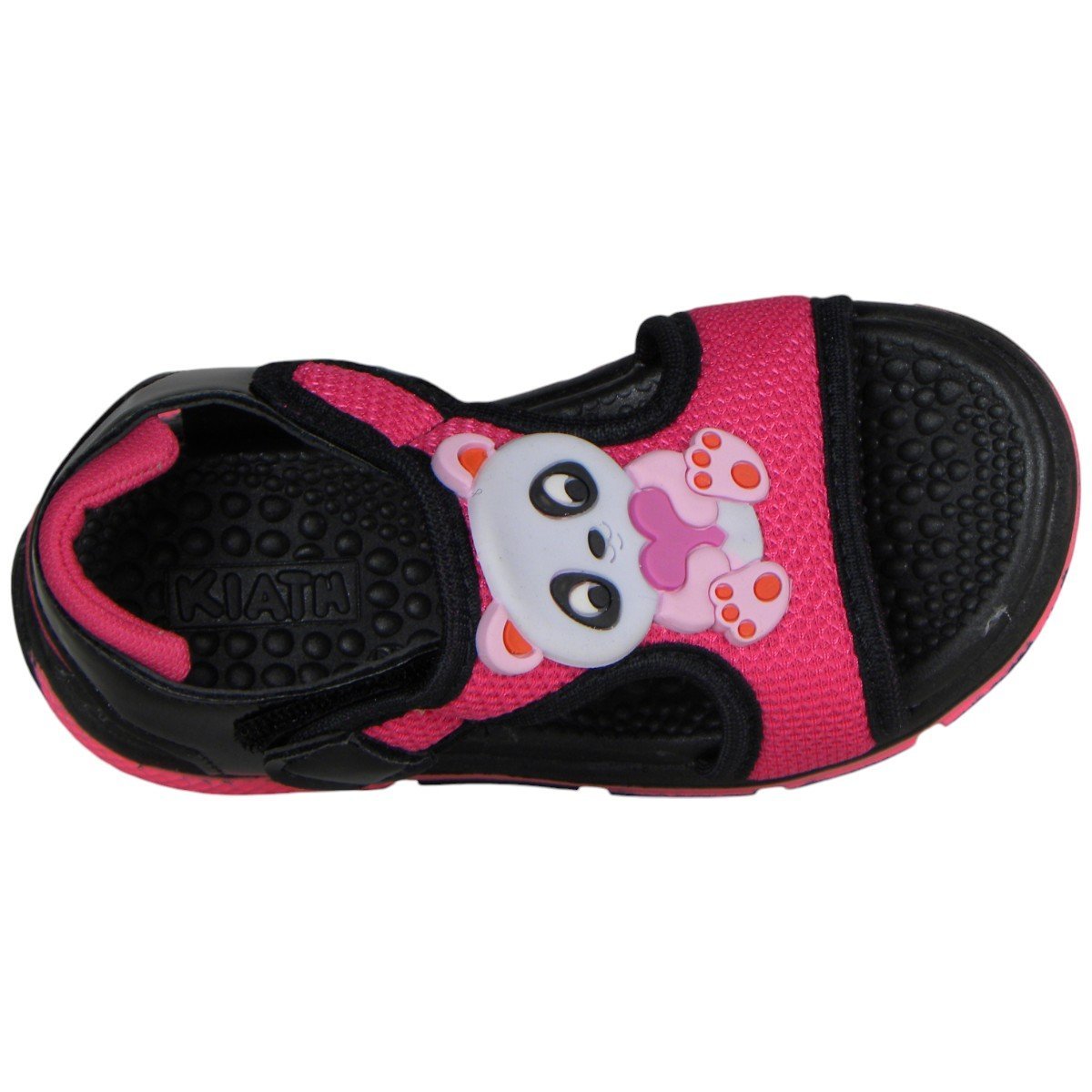 Sandália Infantil Menina Panda Hiper Conforto Massageadora Preto 4