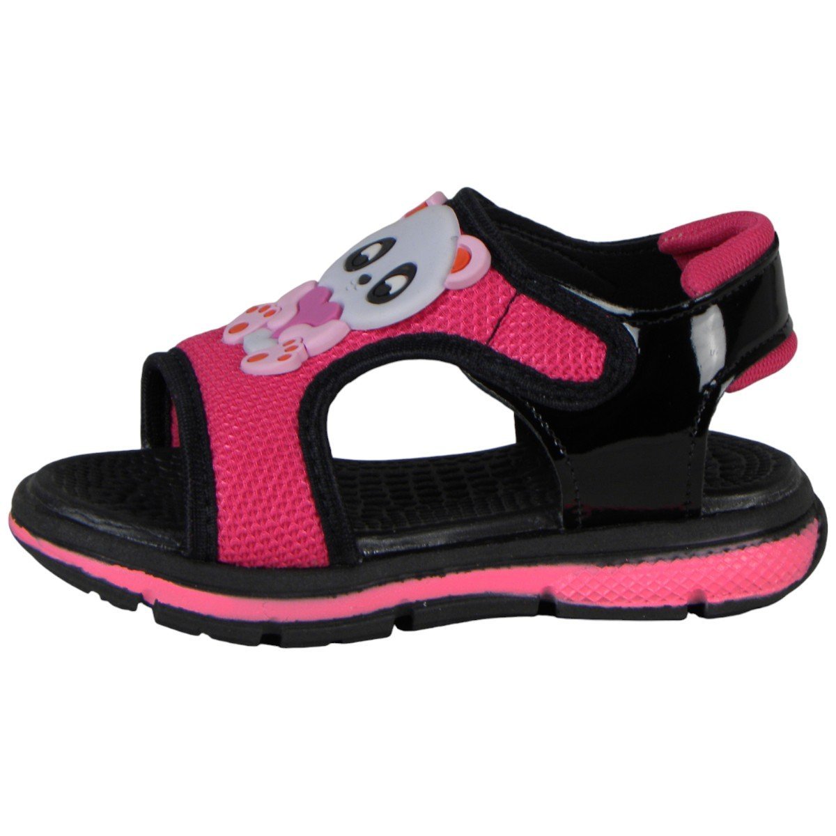 Sandália Infantil Menina Panda Hiper Conforto Massageadora Preto 3