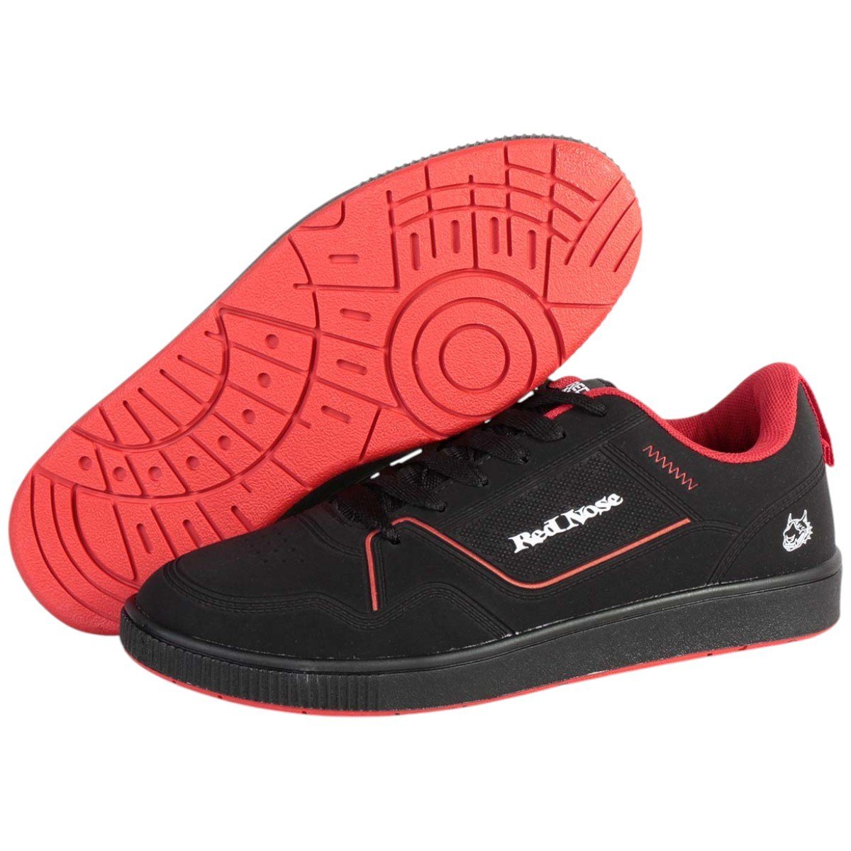 Tênis Casual Masculino Red Nose Street Skate Preto/Vermelho 4
