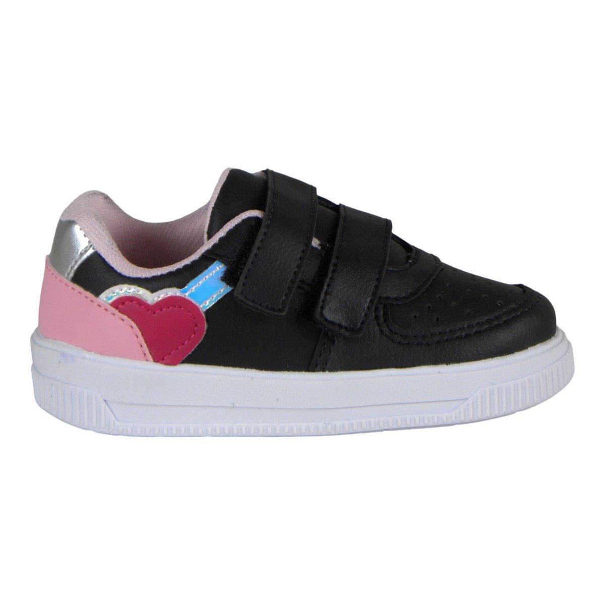 Tênis Casual Infantil Menina Calce Fácil Preto 3