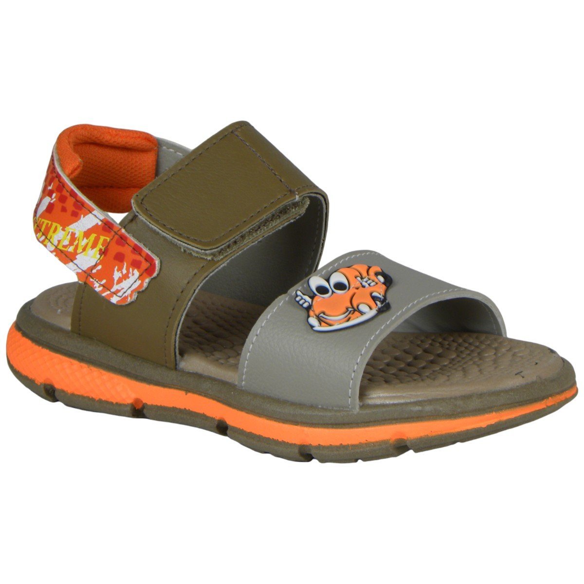 Sandália Papete Infantil Menino Carro Ultra Conforto Marrom 2