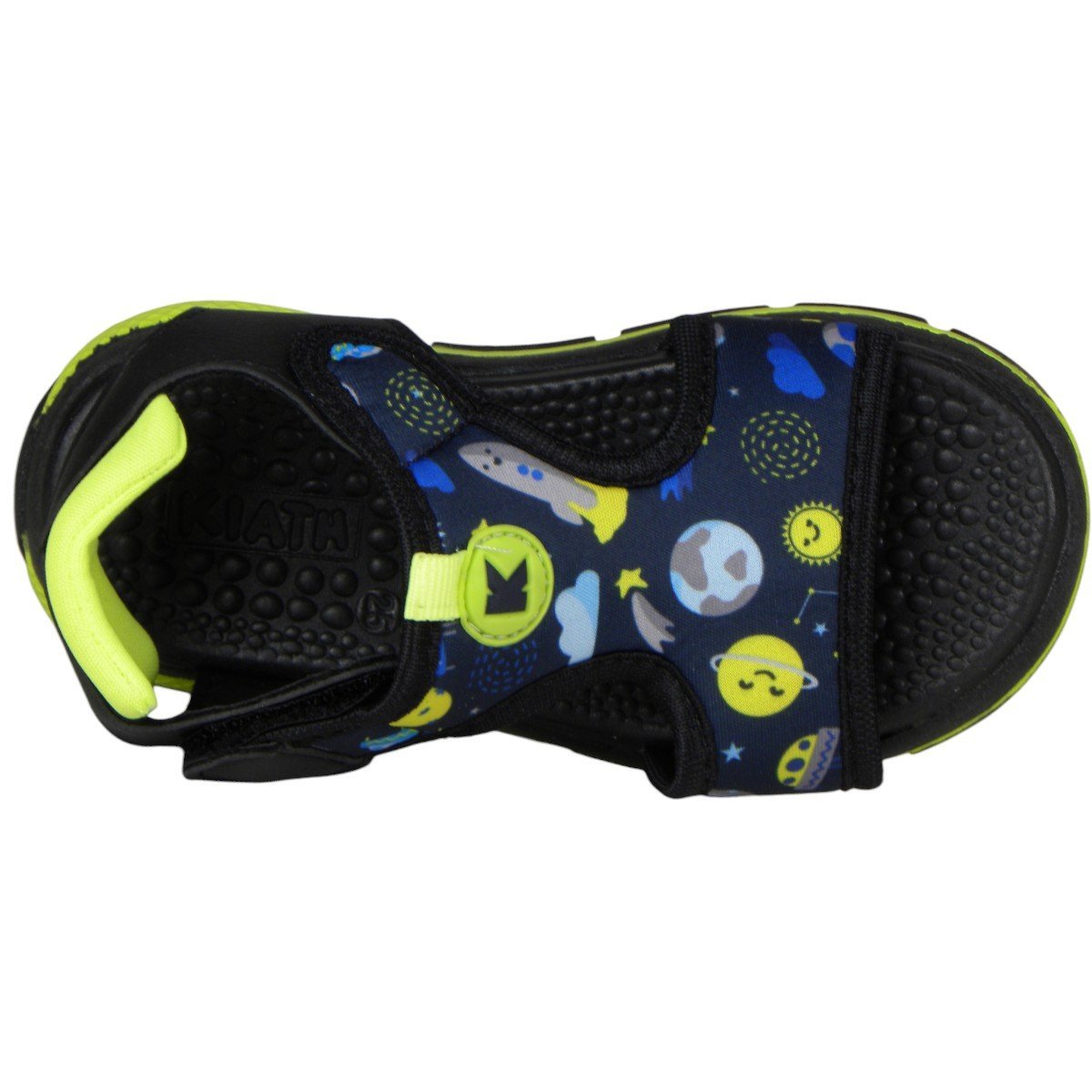 Sandália Papete infantil Menino Espaço Super Confortável Preto 4